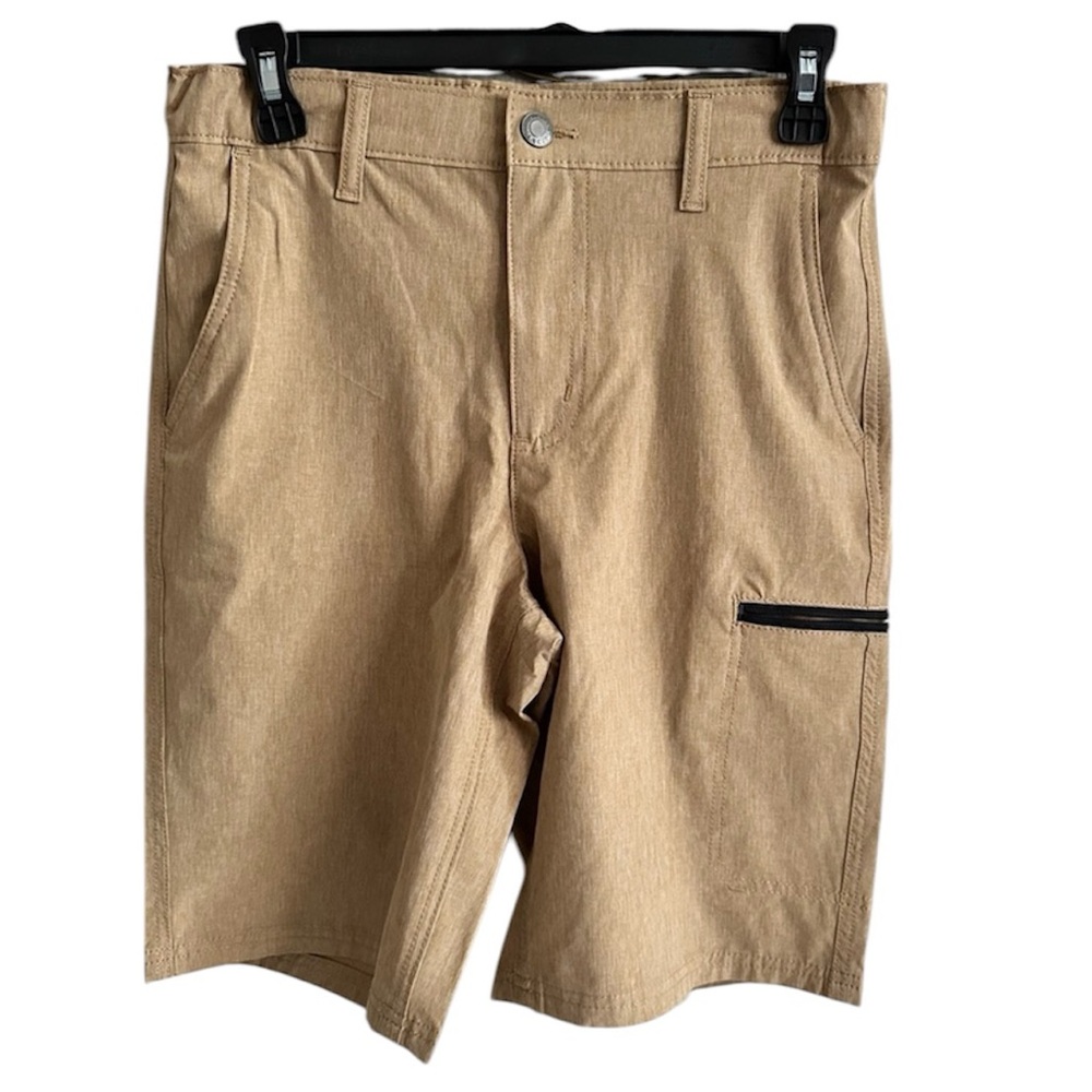 Sonoma boys shorts flex wear 18 Regular elastic drawstring belt khaki
